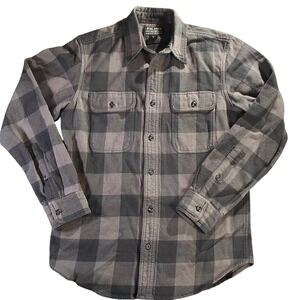 Filson Men's Flannel Plaid Long‎ Sleeve Button Up Shirt Size Small